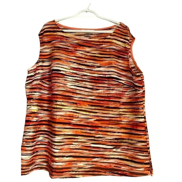 Tanjay bright summer  top, EUC, size 18 W - Picture 1 of 3